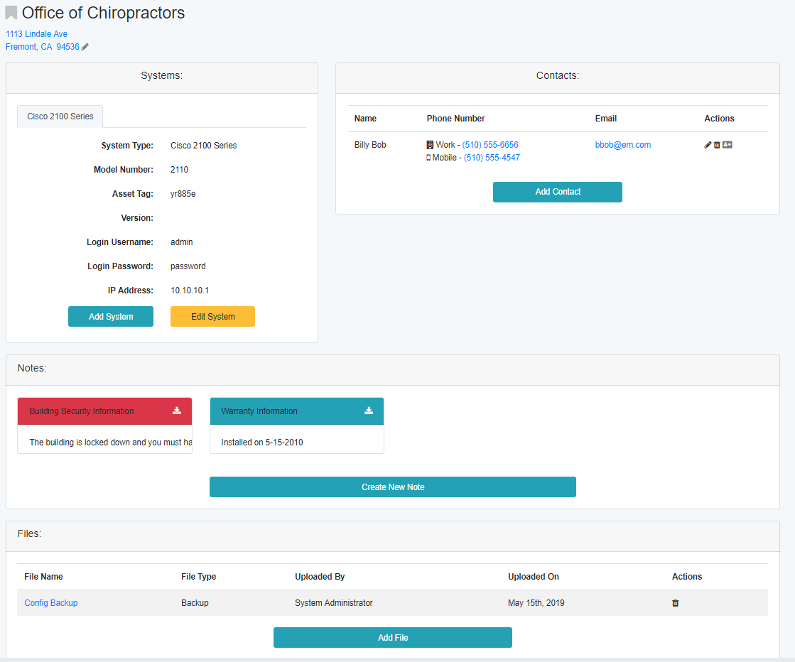 Customer Details Page